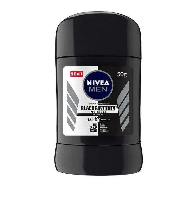 NIVEA Men Black & White Desodorante en Barra – 50 g