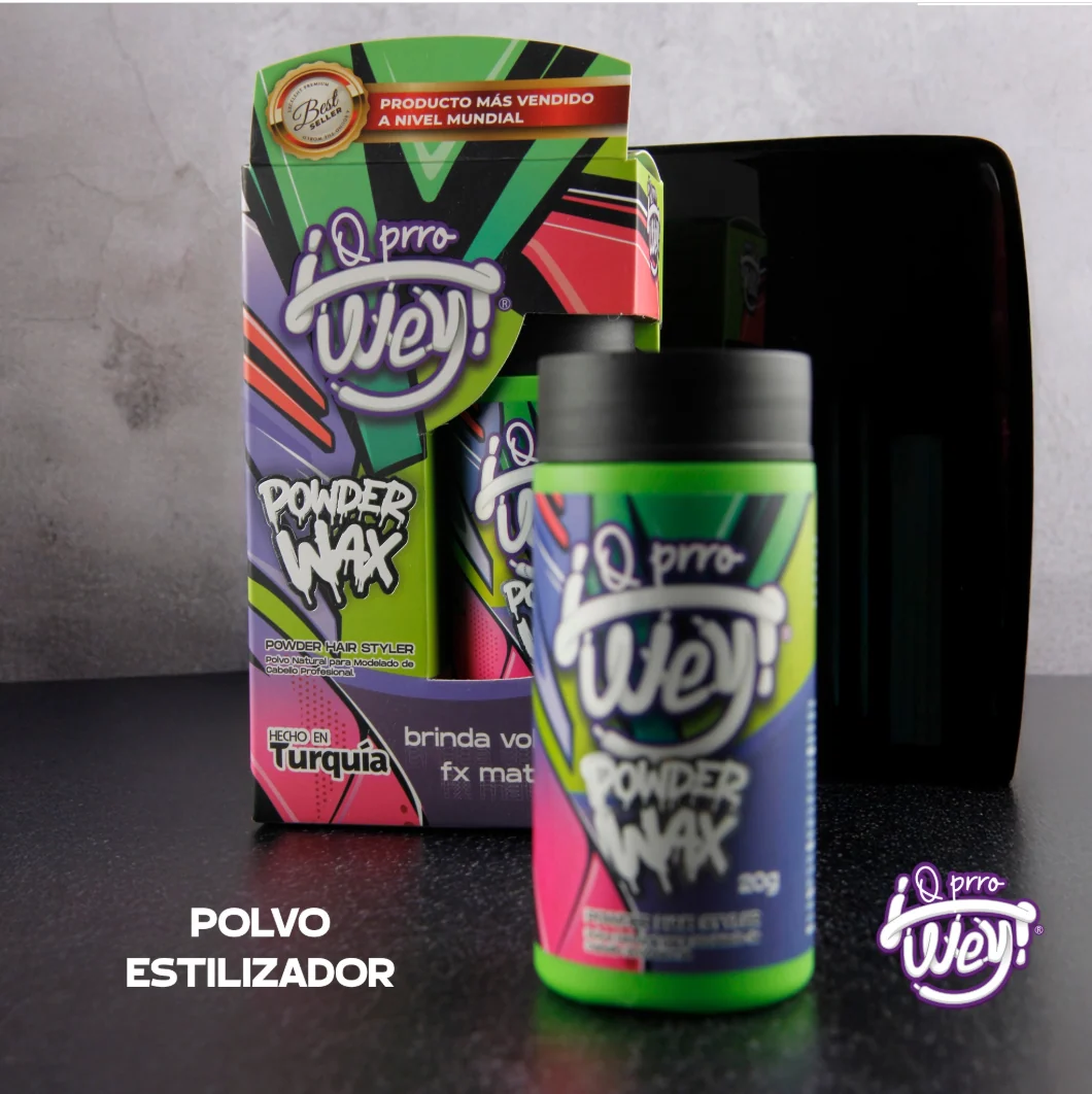 Q PRRO WEY Powder Wax Styler Brinda Volumen FX Matte – 20 g - Imagen 4