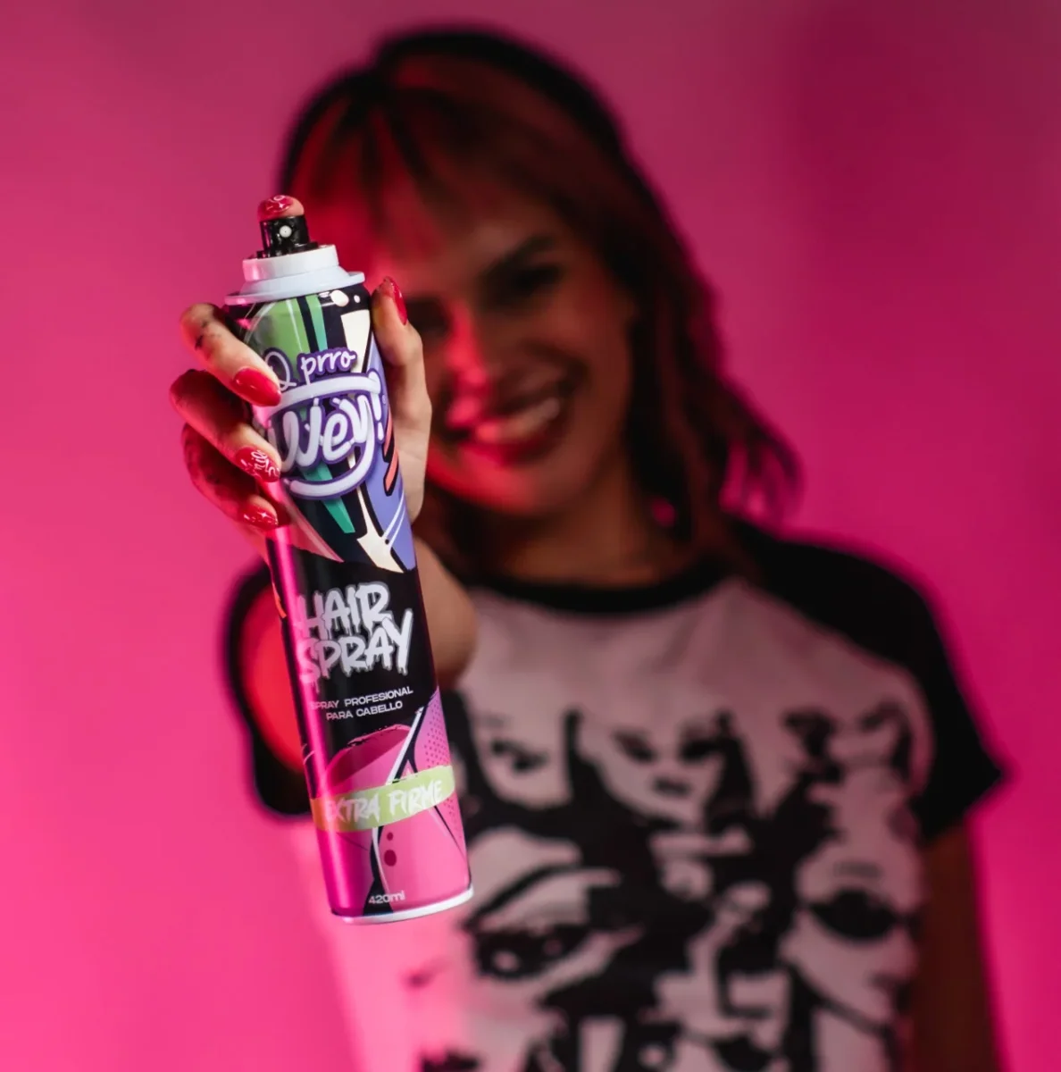 Q Prro Wey Hair Spray Extra Firme – 420 ml - Imagen 6