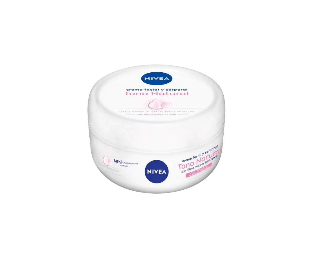 Crema NIVEA Corporal y Facial Humectante Tono Natural 100 ml Y 200 ml - Imagen 3