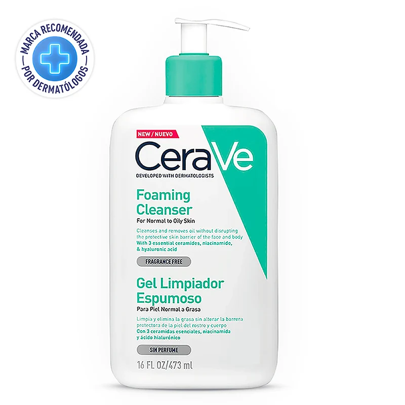 CeraVe Gel Limpiador Espumoso – 473 ml