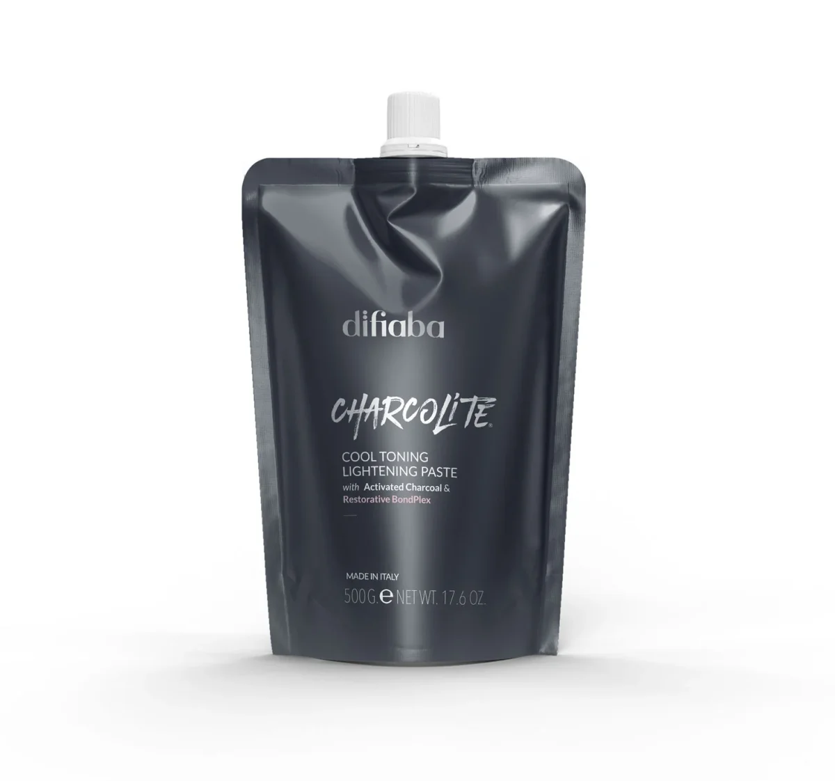 DIFIABA Charcolite Cool Toning Lightening Paste – 500 g Pasta decolorante matizadora para aclaración profesional y control de tonos cálidos