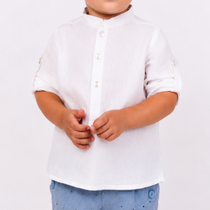 Conjunto de Ceremonia con Camisa y Short de Tirantes para Niño – Nekenia