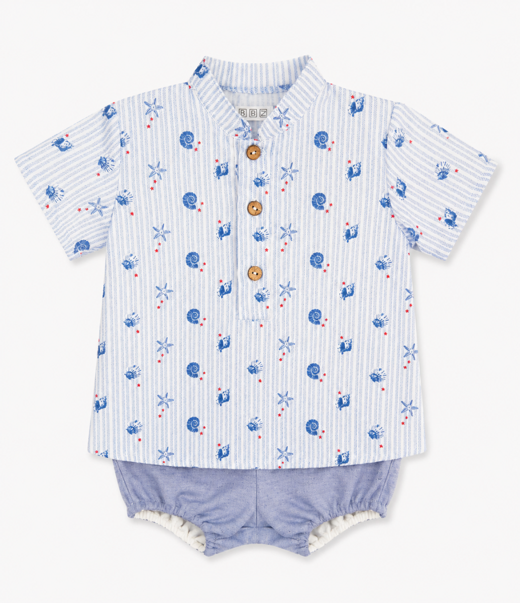 Conjunto infantil con estampado marino – BBZ Creaciones - Imagen 2