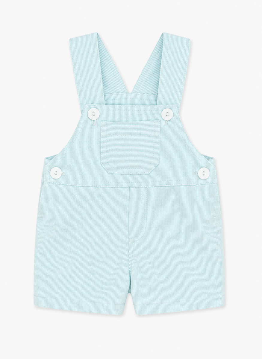 Peto infantil de bebé verde agua de rayas finas – BBZ Creaciones - Imagen 2