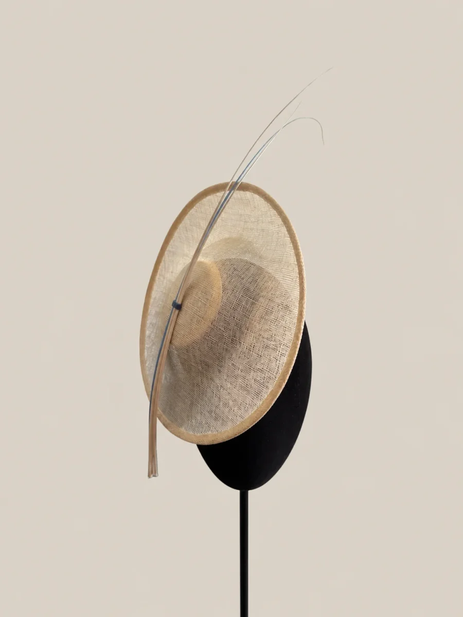 Tocado Renata beige y azul - Imagen 6