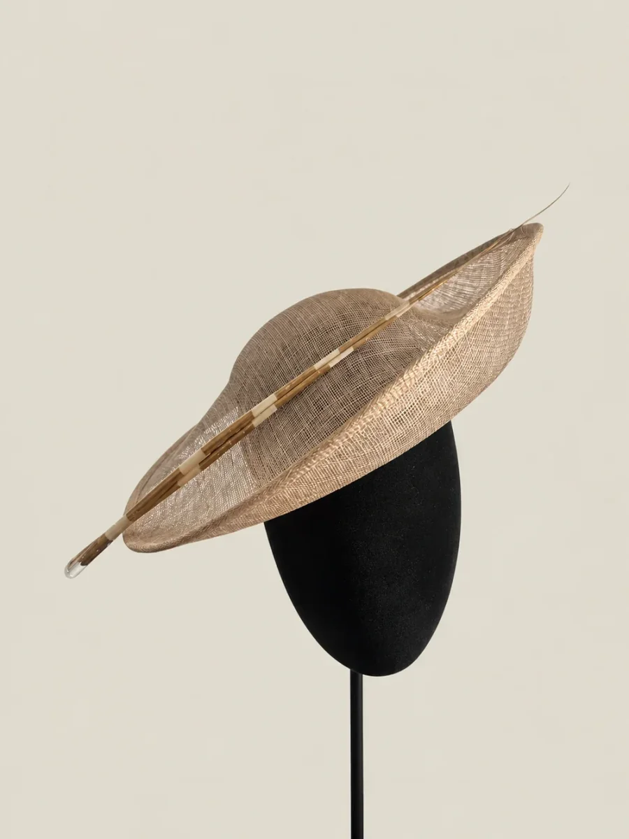 Tocado Teresa beige - Imagen 2