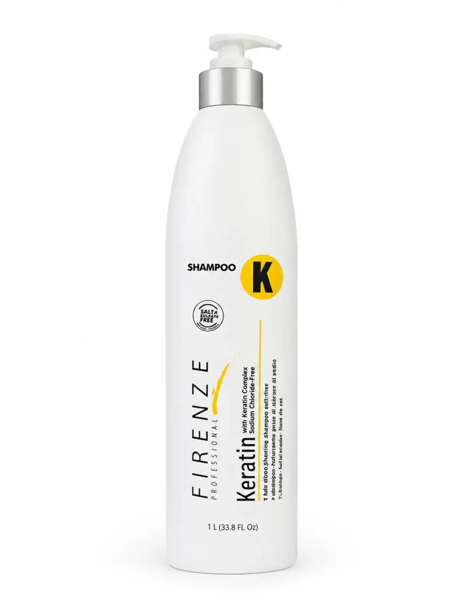 FIRENZE Keratin Shampoo – 1 Litro Shampoo con queratina para fortalecimiento, suavidad y control del frizz - Imagen 2