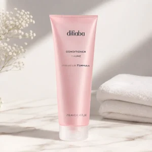 DIFIABA Hibiscus Formula Conditioner – 250 ml Acondicionador hidratante y protector para cabello teñido, seco o sensibilizado