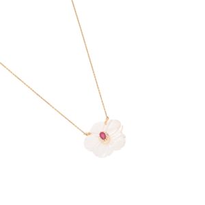 Collar AKINA Dorado / Fucsia