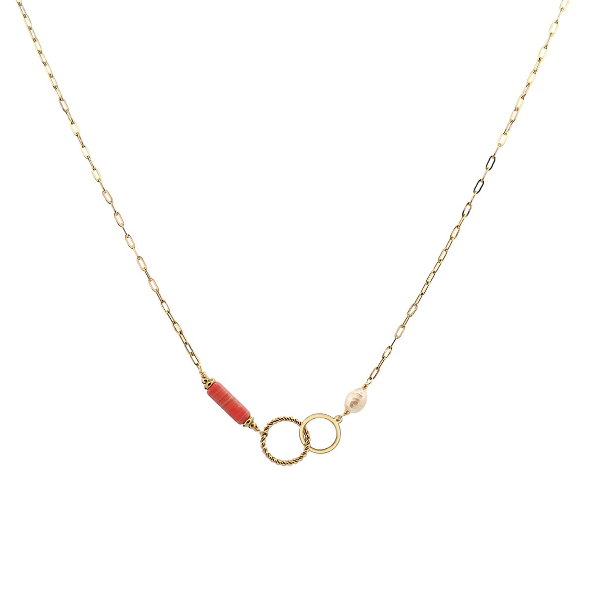 Collar ALONDRA Acero Dorado - Imagen 2