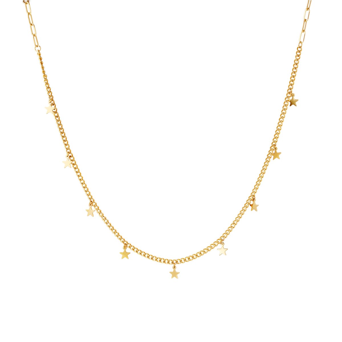 Collar CAELI Acero Dorado