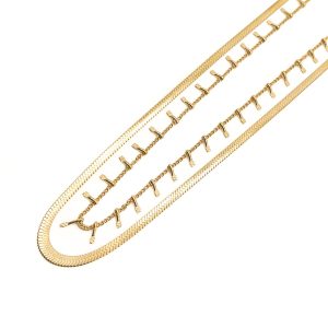 Collar MAYURA Acero Dorado