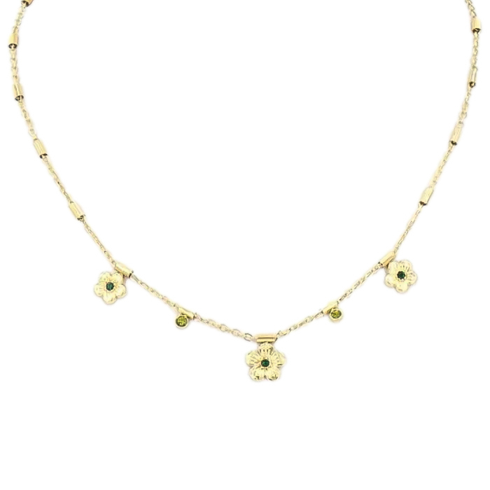 Collar FIBY Acero Dorado