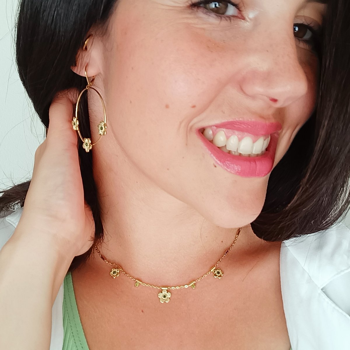 Collar FIBY Acero Dorado - Imagen 4