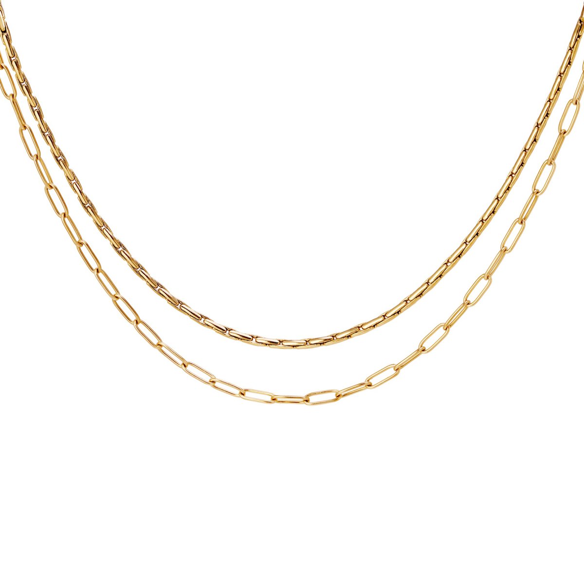 Collar GIOVANNA Acero Dorado - Imagen 2