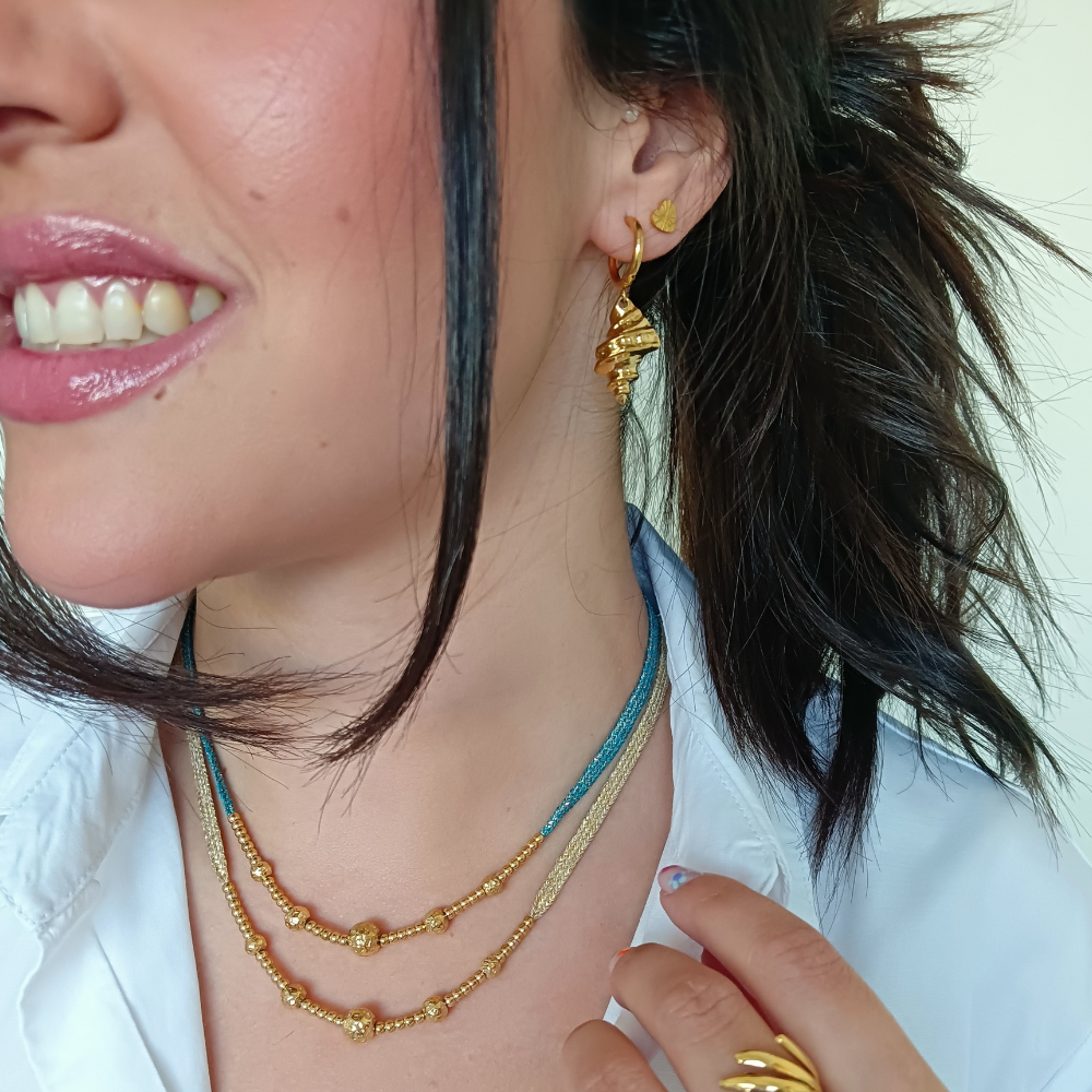 Collar Iris Acero/Dorado - Imagen 4