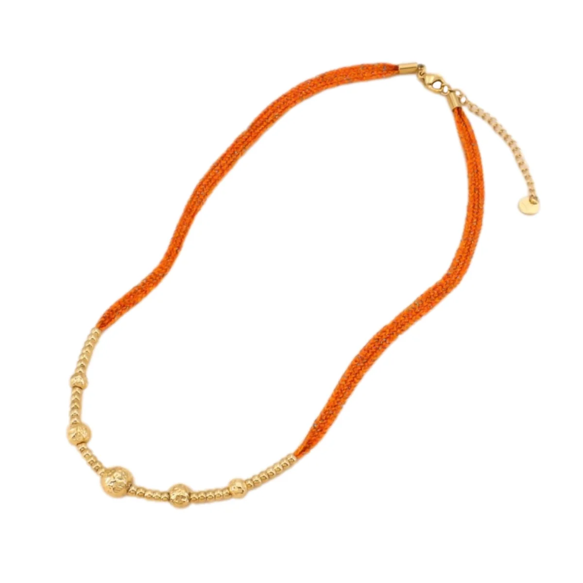 Collar Iris Acero/Naranja - Imagen 2