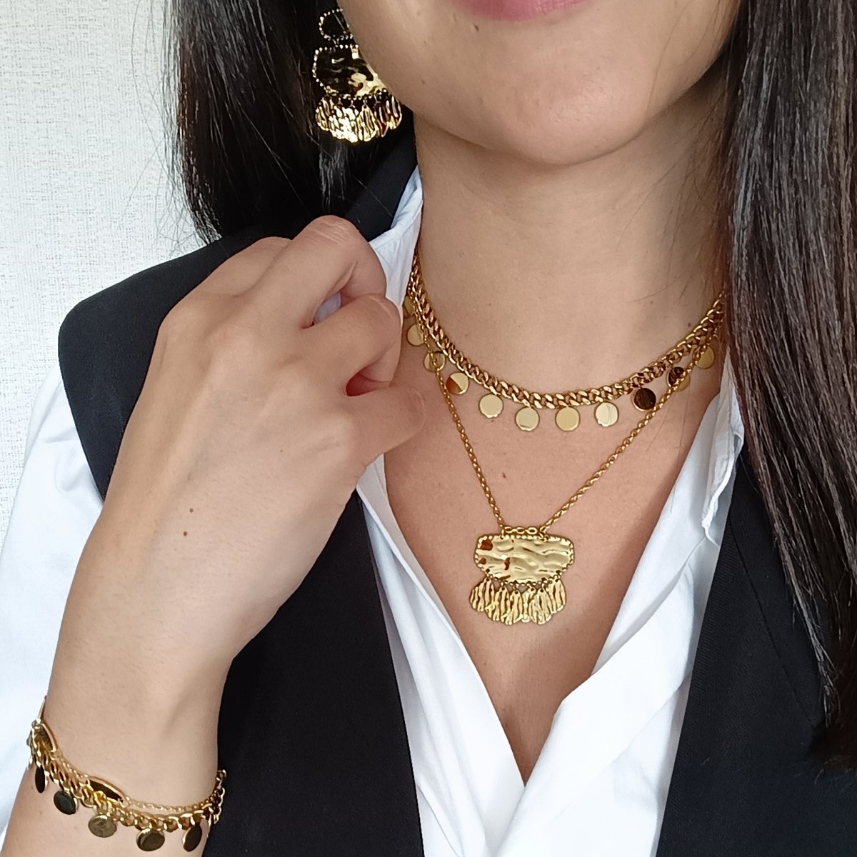 Collar KHALEESI Acero Dorado - Imagen 4