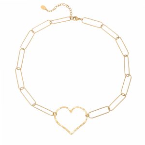 Collar LANA Acero Dorado