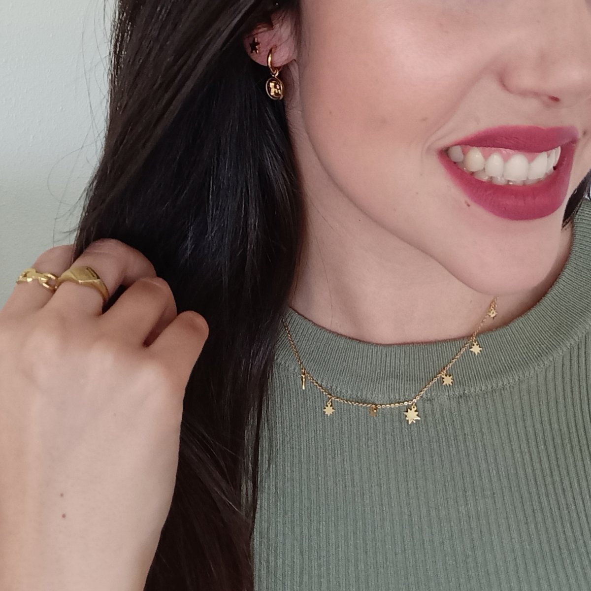 Collar LIORA Acero Dorado - Imagen 3