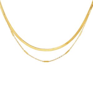 Collar MELANY Acero Dorado