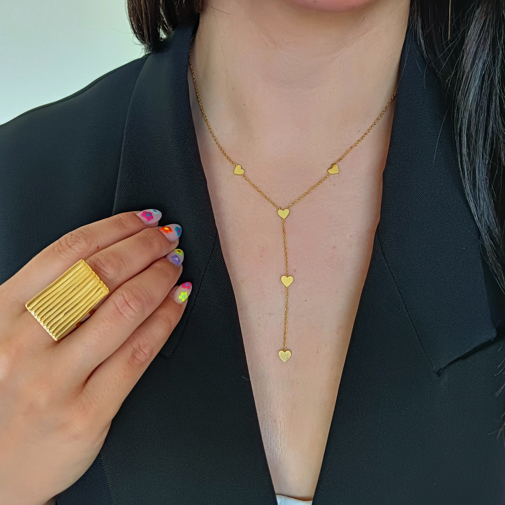 Collar MIKA Acero Dorado - Imagen 3