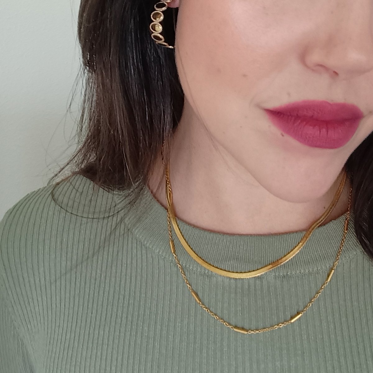 Collar MELANY Acero Dorado - Imagen 4
