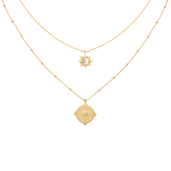 Collar NANA Acero Dorado