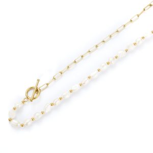 Collar NEREA Acero Dorado