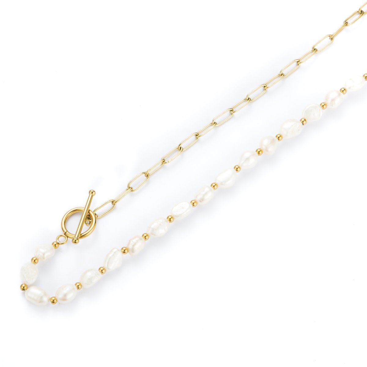 Collar NEREA Acero Dorado - Imagen 2