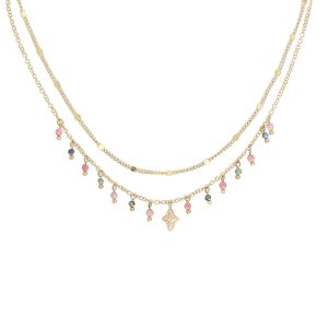 Collar PAULA Acero Dorado
