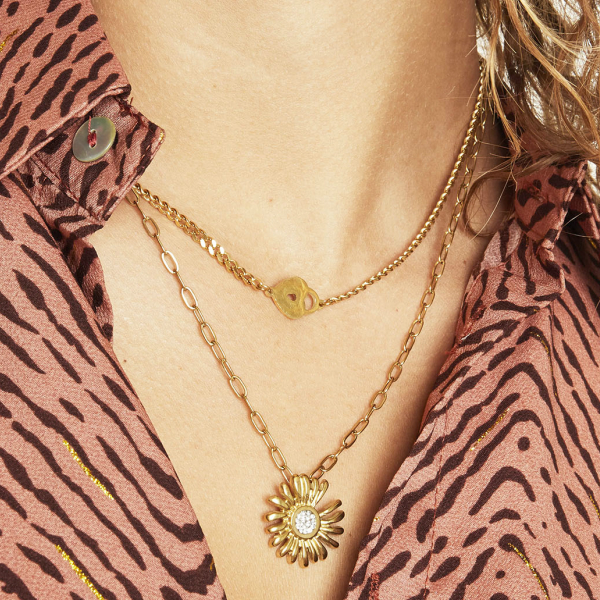 Collar RANIA Acero Dorado - Imagen 3