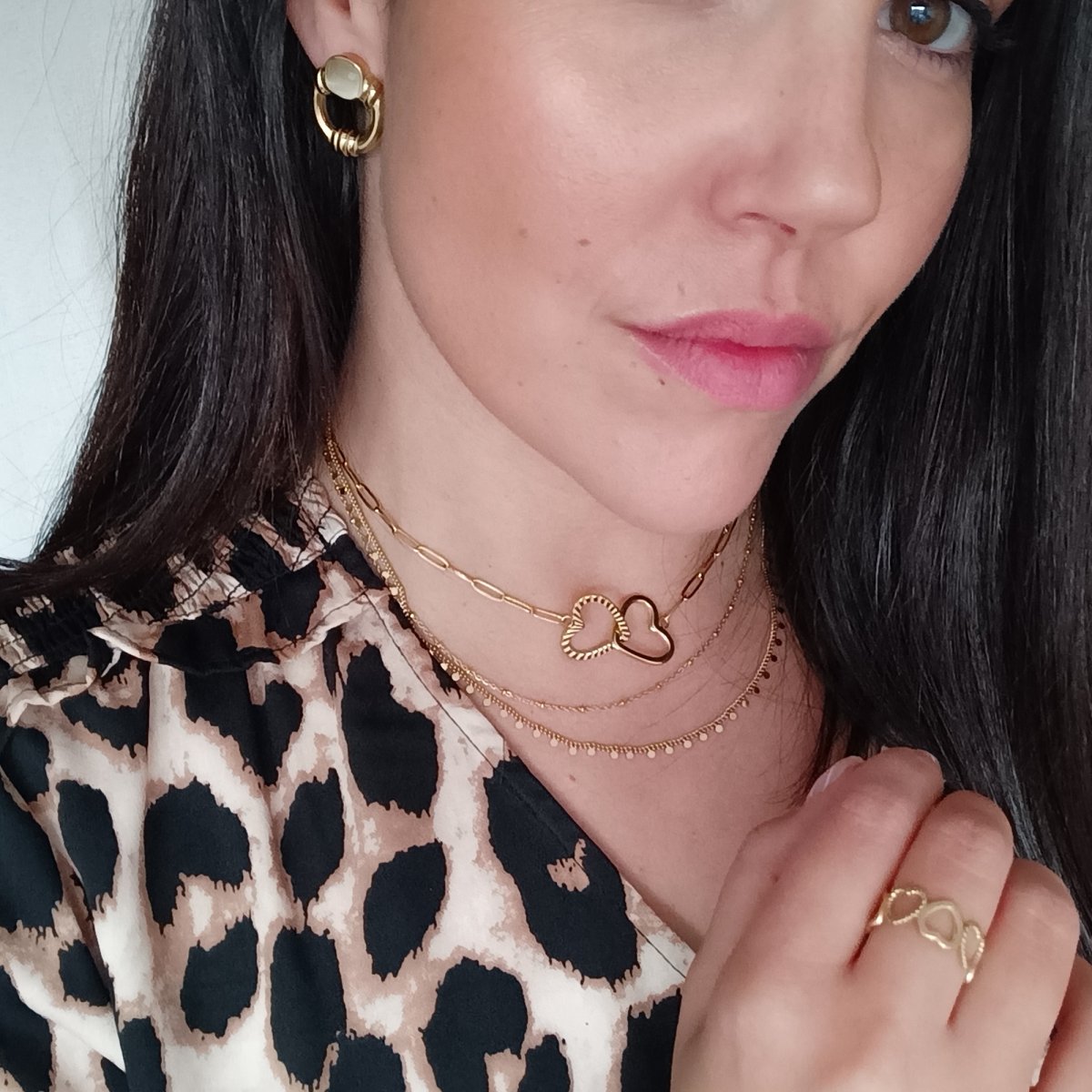 Collar SHEREZADE Acero Dorado - Imagen 4