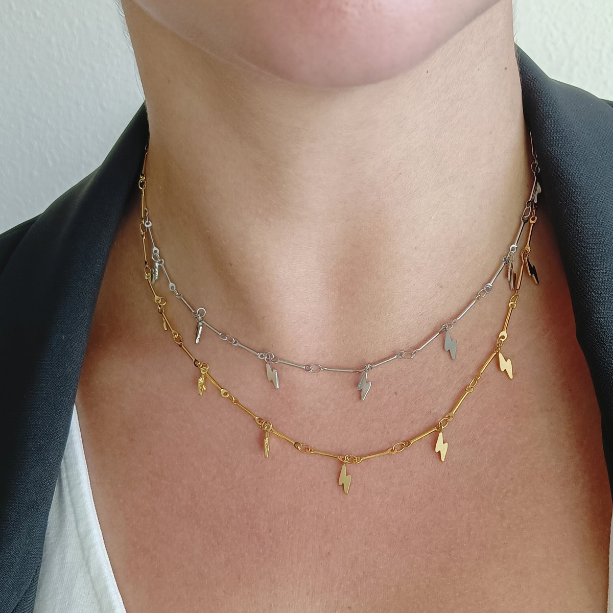 Collar MIRANDA Acero Dorado - Imagen 4