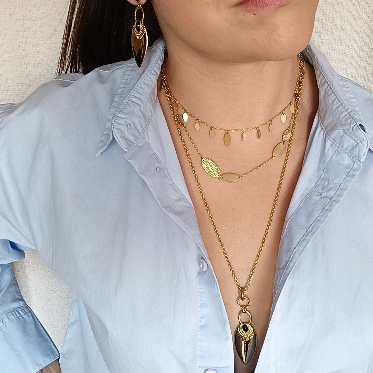 Collar KORI Acero Dorado - Imagen 3