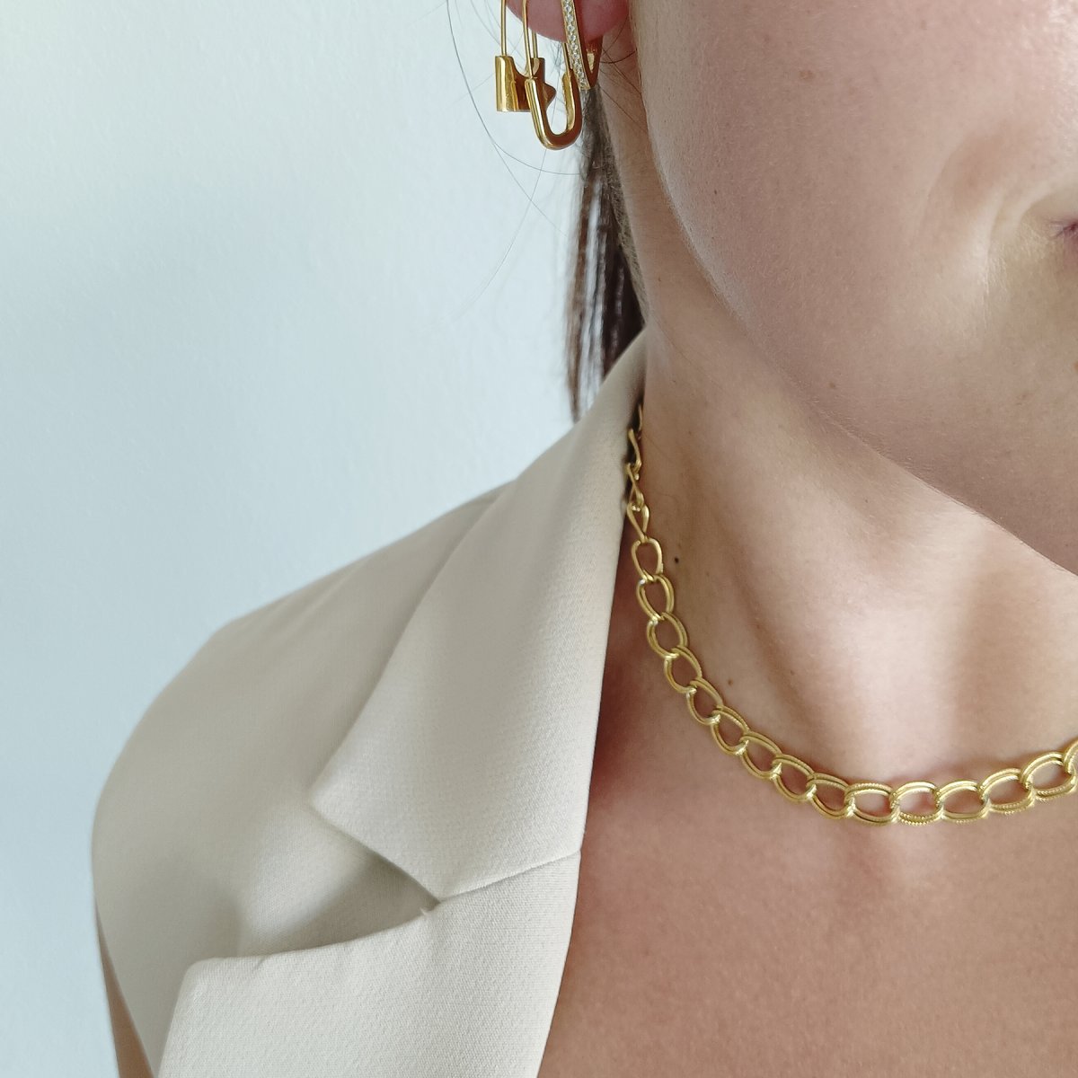 Collar BRITANI Acero Dorado - Imagen 4