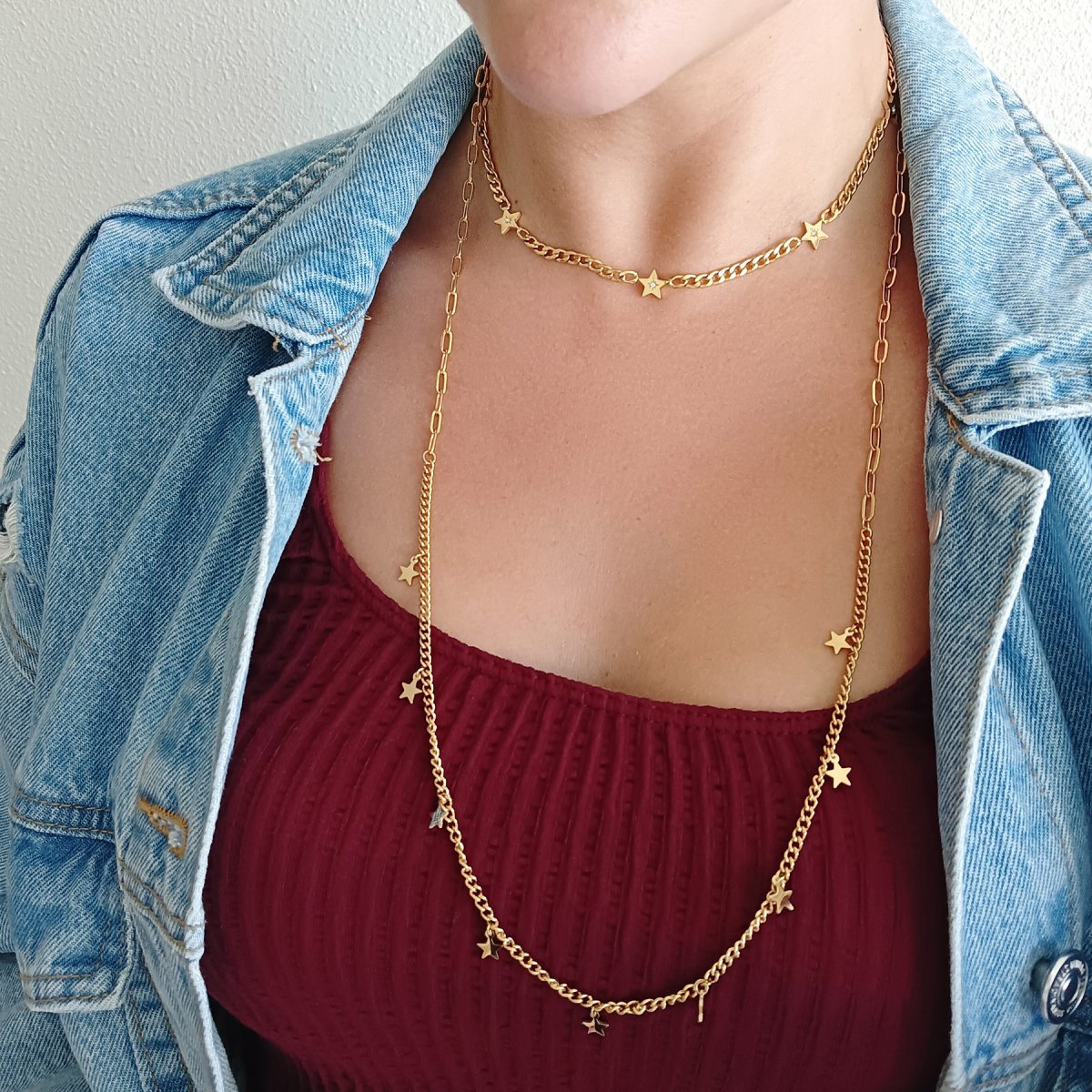 Collar CAELI Acero Dorado - Imagen 4