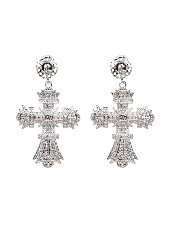 Pendientes Cruz Barroca - Imagen 3
