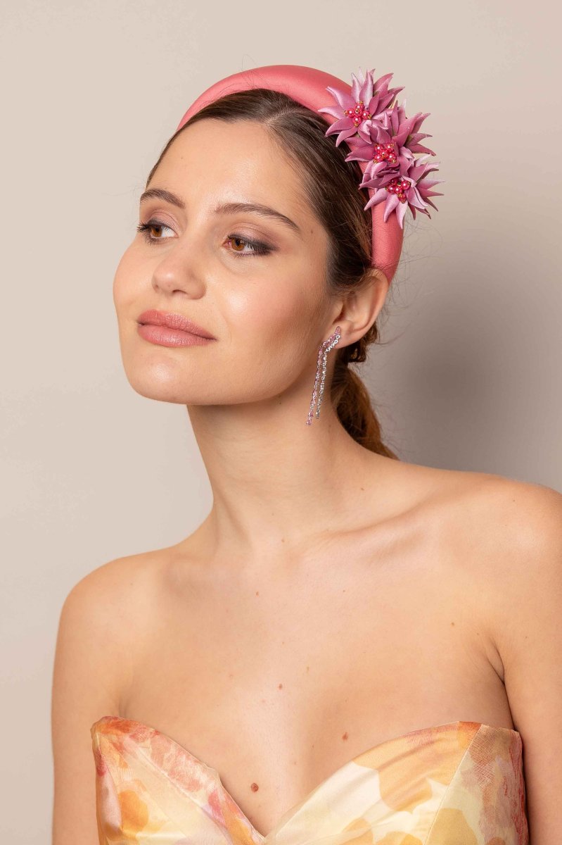 Diadema Constantina rosa - Imagen 5