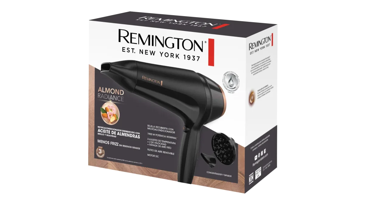 REMINGTON SECADOR ALMOND RADIANCE D12AA-110F - Imagen 2