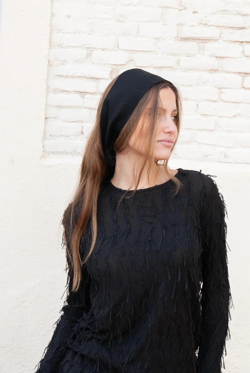 Bandana Boho negra - Imagen 2