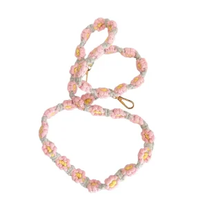 Cuelgamovil ganchillo rosa