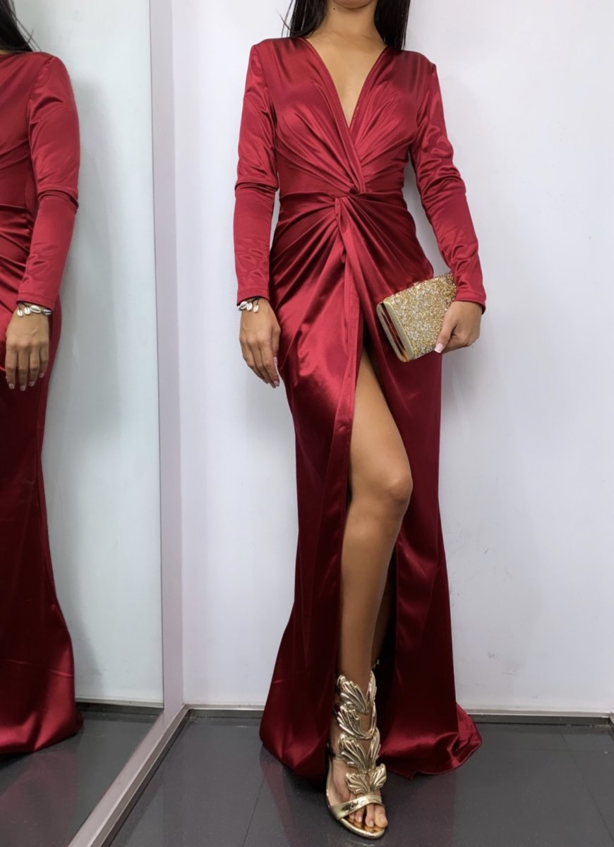 Vestido Nudo Mangas - Imagen 3