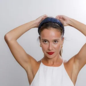 Diadema Georgette azul