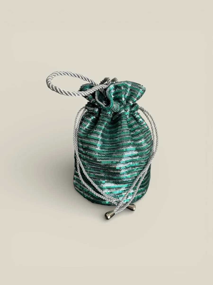 Bolso Lentejuelas verde - Imagen 2
