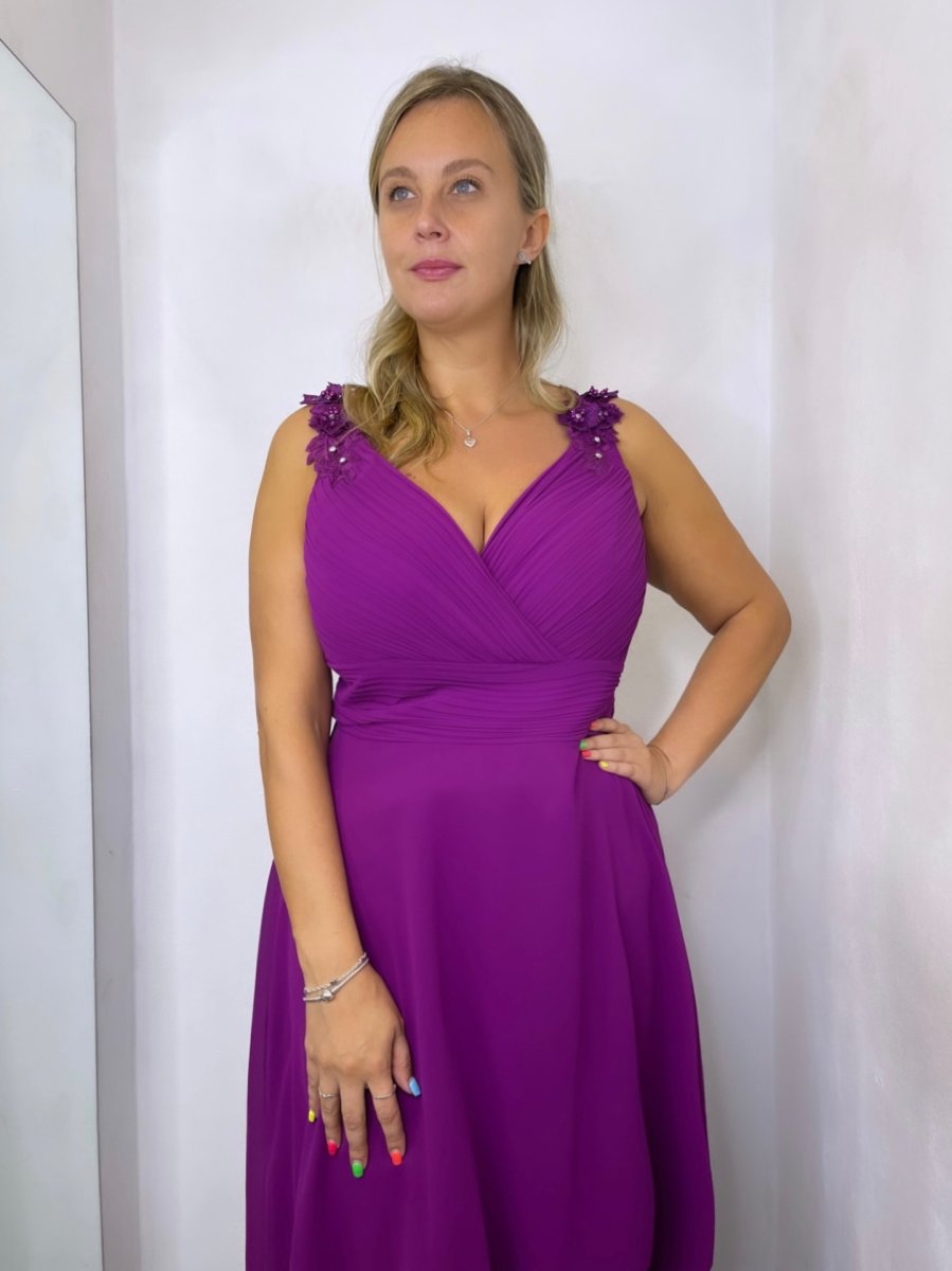 Vestido Curvy Pétalos Corto - Imagen 4