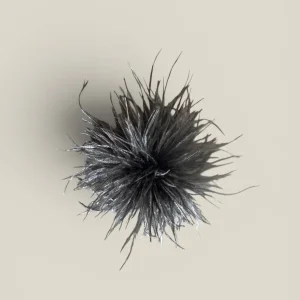 Tocado Pompón negro