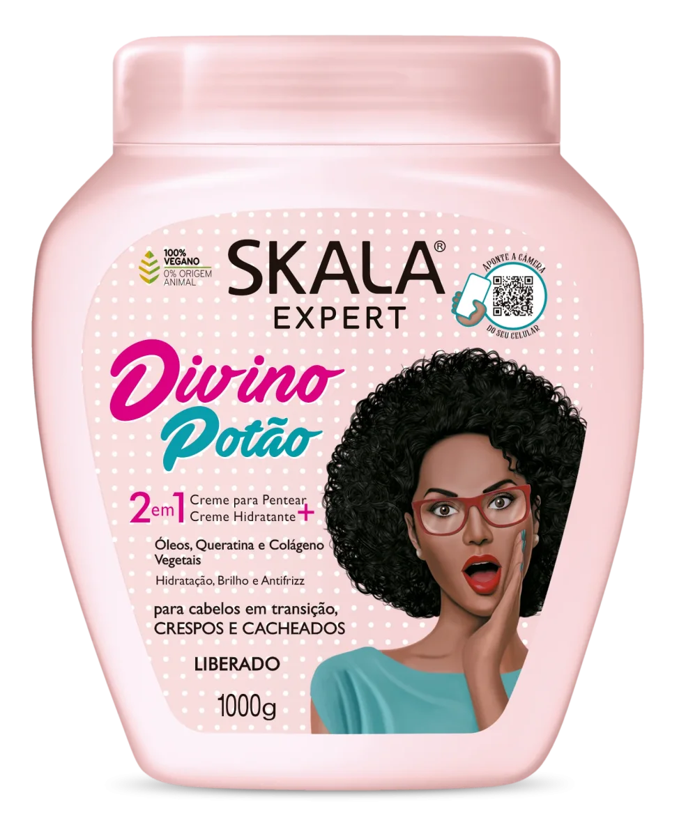 Skala Divino Potão – 1000 g | El aliado perfecto para cabellos en transición, crespos y rizados - Imagen 2