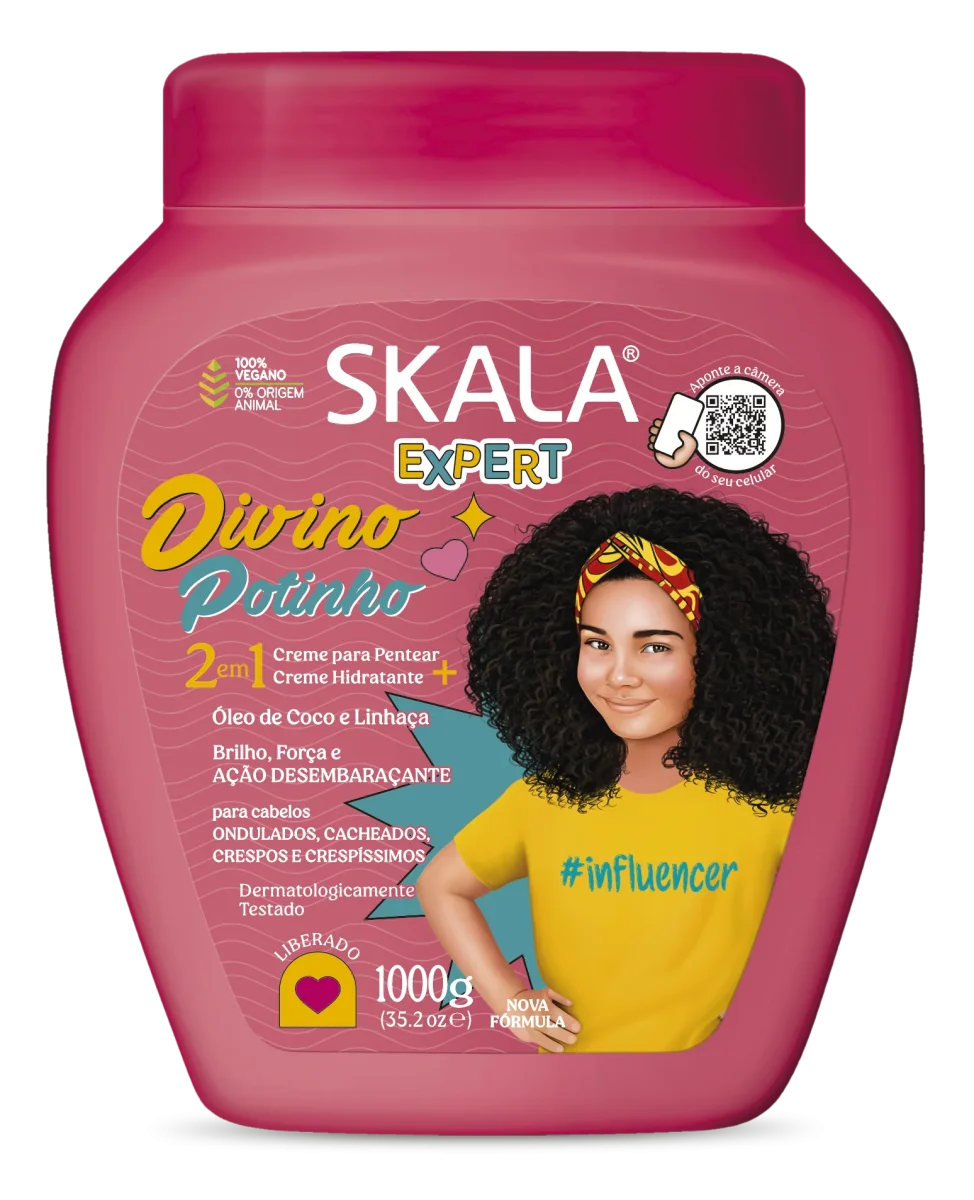 Skala Divino Potinho – 1000 g | Cuidado para Cabello Rizado y Crespo - Imagen 2